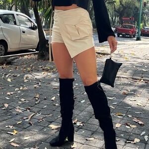 Commence Wrap Skirt, Versatile Mini Skort in Khaki